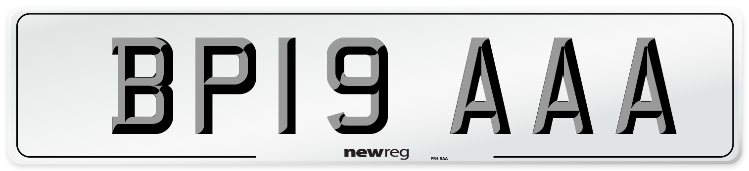 BP19 AAA Number Plate from New Reg